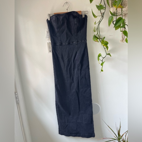 NWT '90S TUBE MAXI DENIM DRESS - Picture 5 of 11